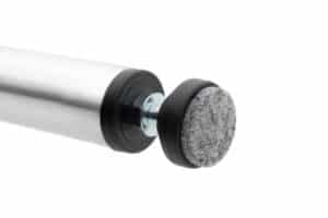 Stoelpoot verhoger met vilt - 3 cm - Ronde poot - aan de poot