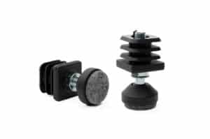 Stoelpoot verhoger met vilt - 3 cm - Vierkante poot