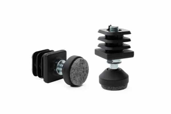 Stoelpoot verhoger met vilt - 3 cm - Vierkante poot