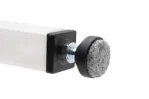 Stoelpoot verhoger met vilt - 3 cm - Vierkante poot - aan de poot