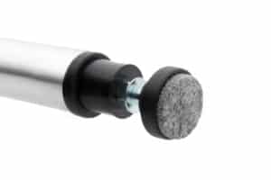 Stoelpoot verhoger met vilt - 4,5cm - Ronde poot - Aan poot