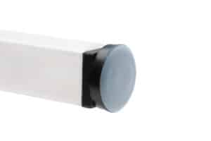 Teflon dop met schroefdraad aan poot